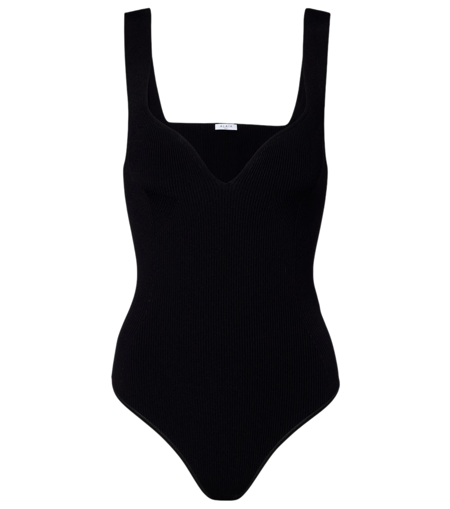 Alaïa Ribbed-knit bodysuit