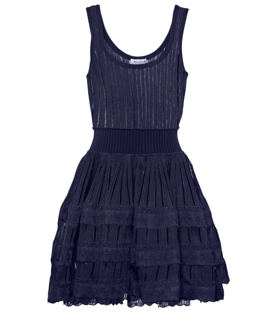 Alaïa Ribbed-knit minidress