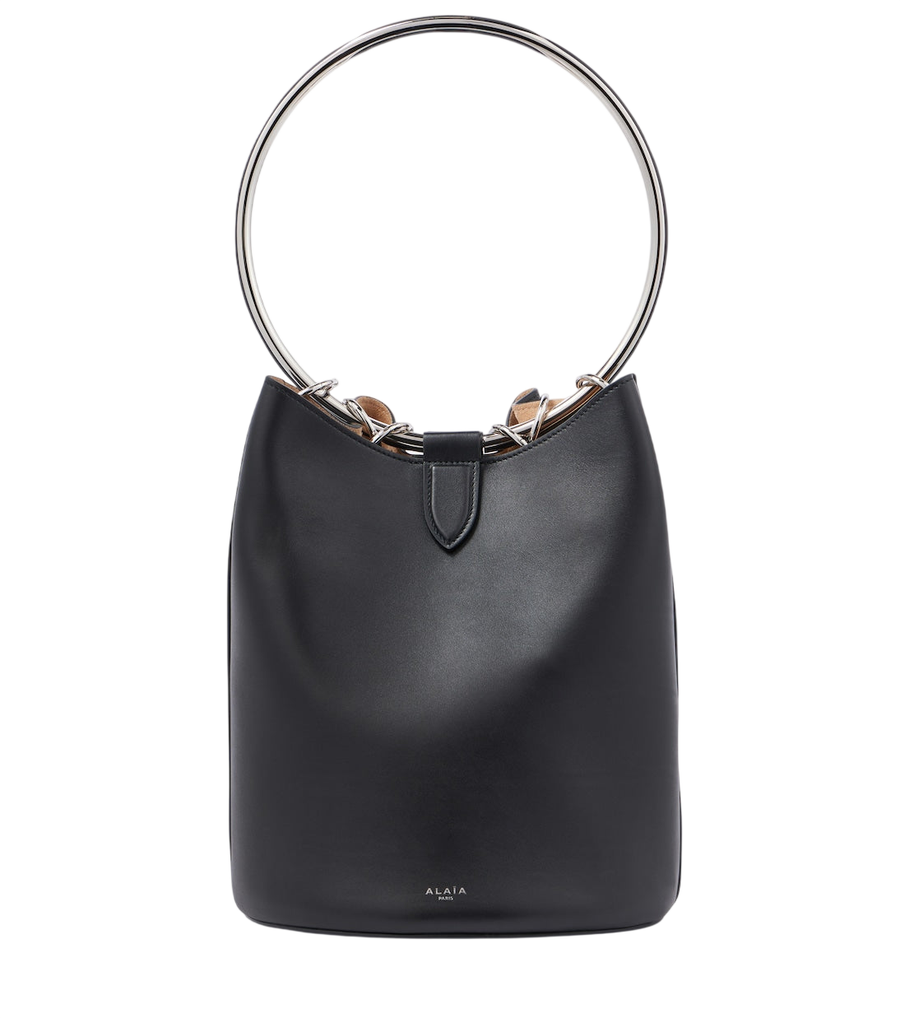 Alaïa Ring Large leather bucket bag
