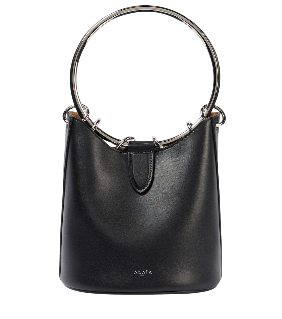 Sac seau moyen Ring en cuir Alaïa