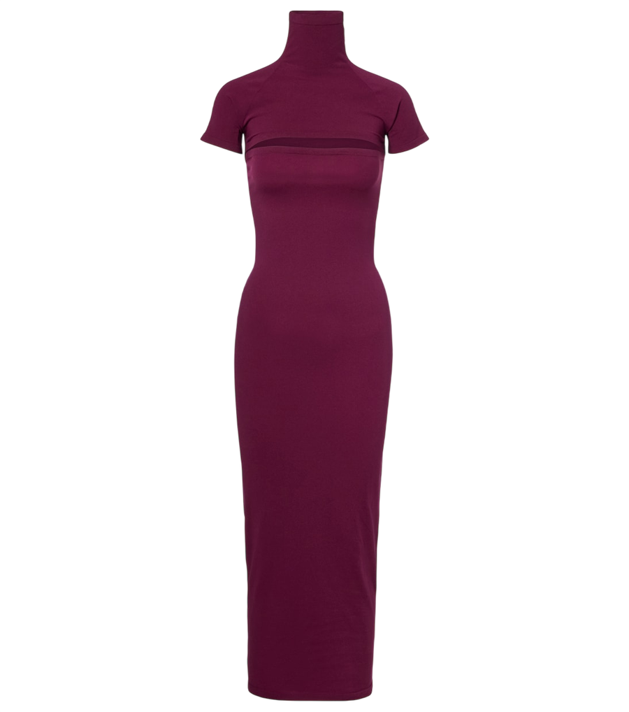 Robe midi Alaïa en jersey seconde peau