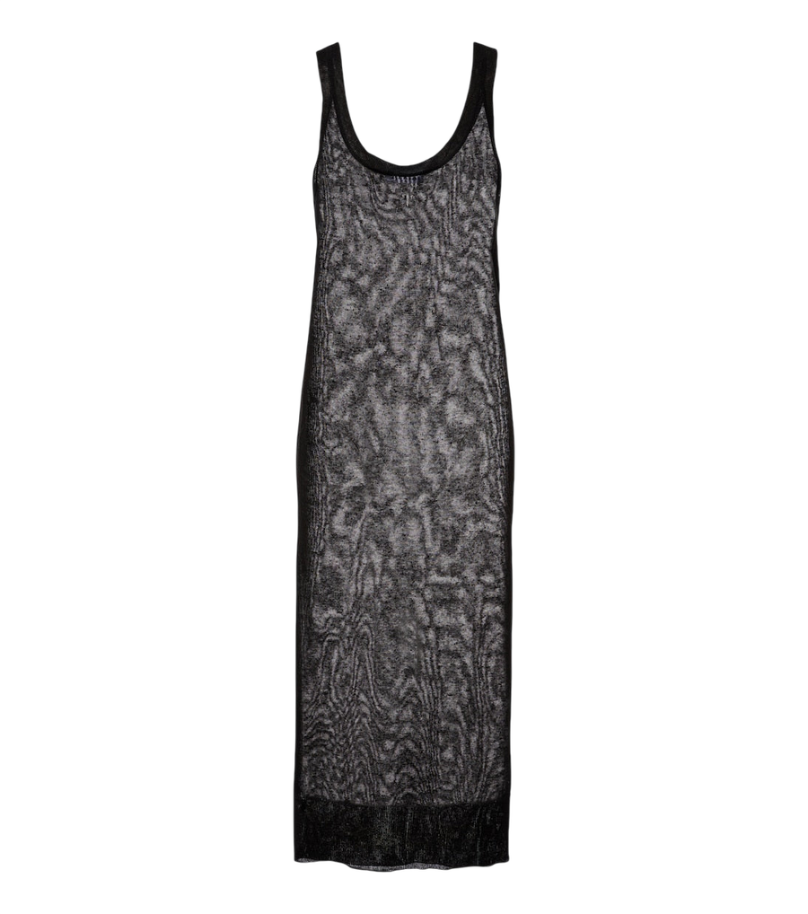 Alaïa Semi-sheer linen and silk midi dress