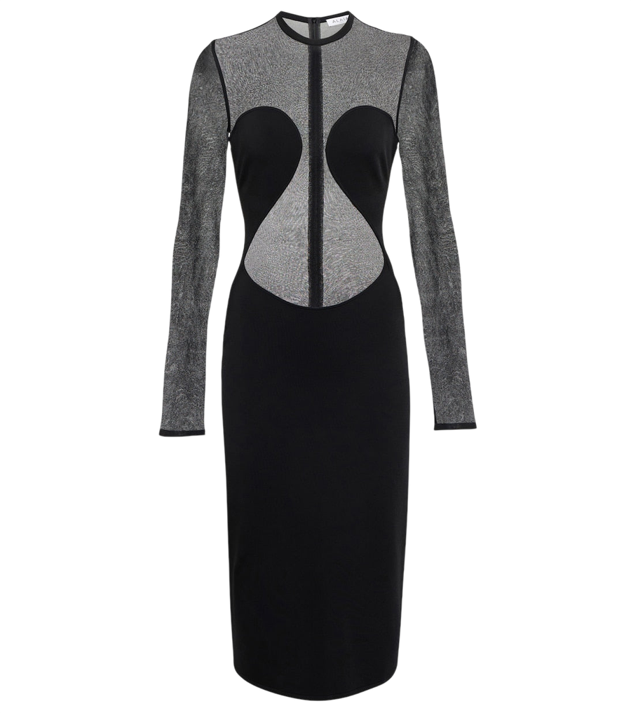 Mini-robe Alaïa semi-transparente à empiècements