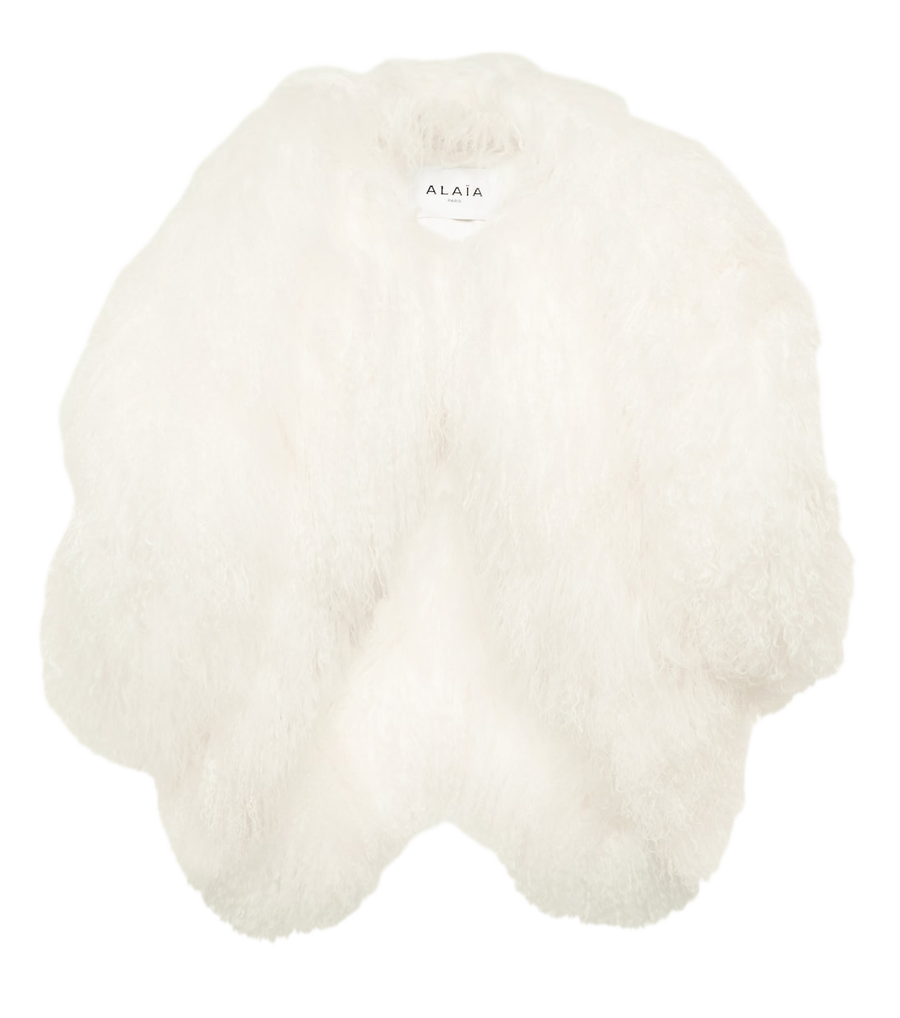 Alaïa Shearling bolero jacket