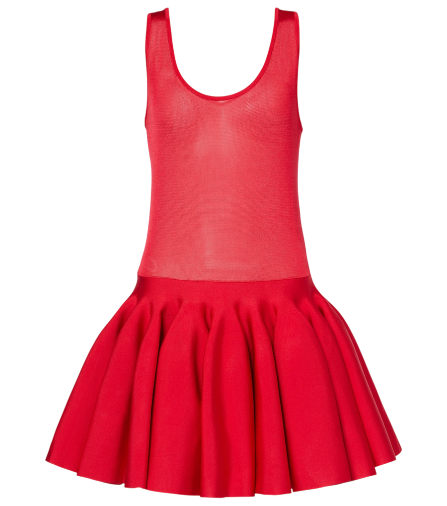 Alaïa Sheer knitted minidress