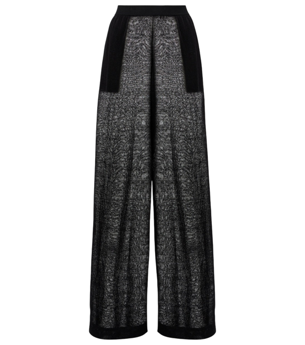 Alaïa Sheer linen and silk wide-leg pants