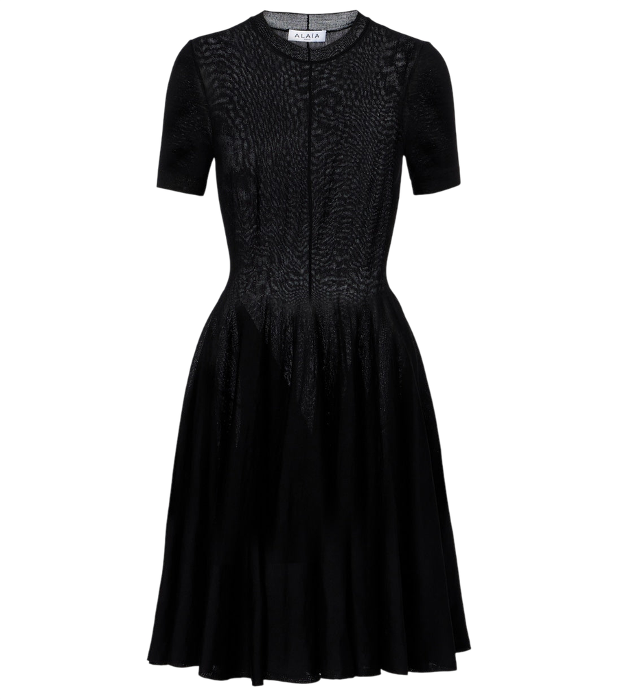 Alaïa Skater wool minidress