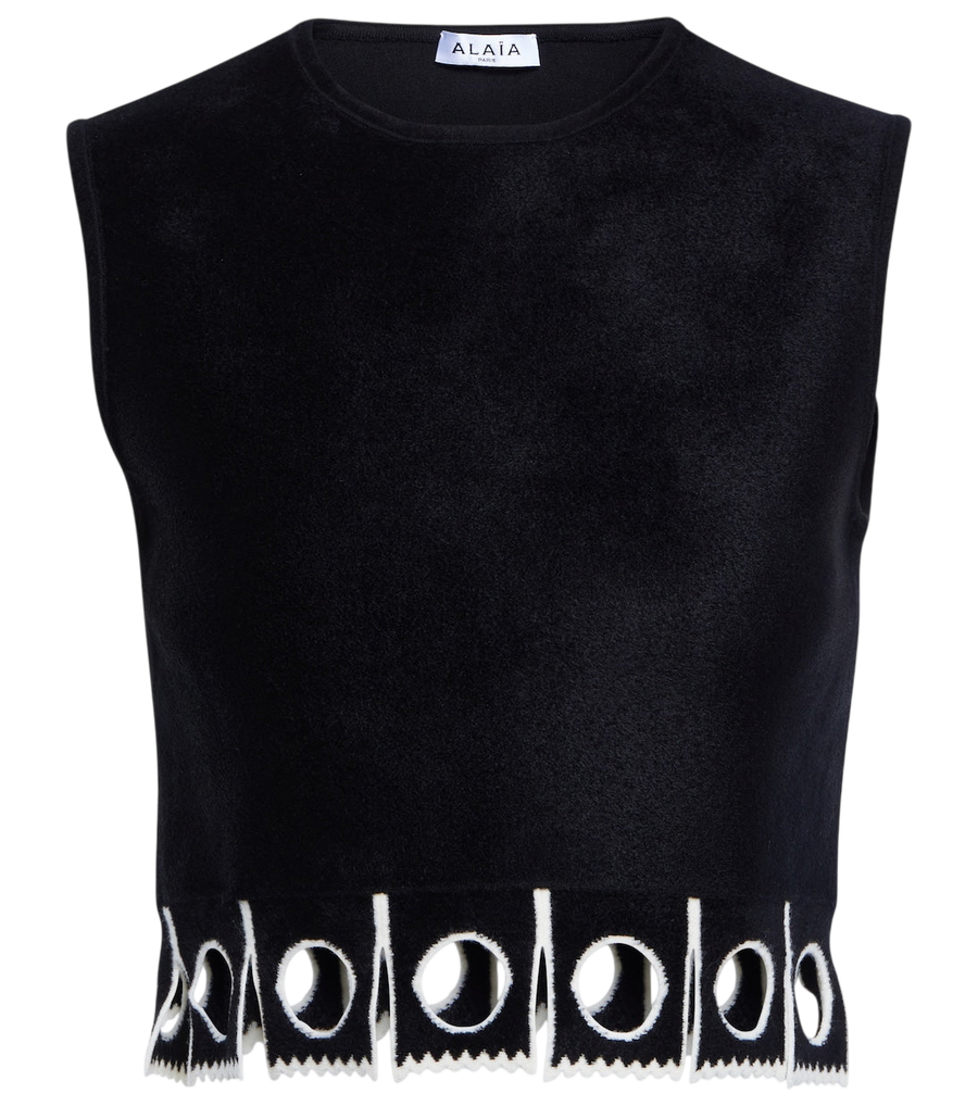 Alaïa Sleeveless cropped top