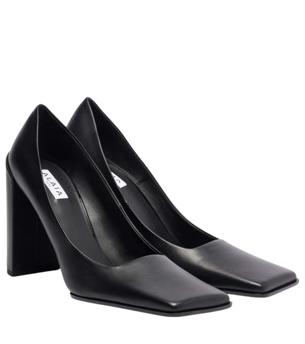 Alaïa Décolleté quadrate in pelle
