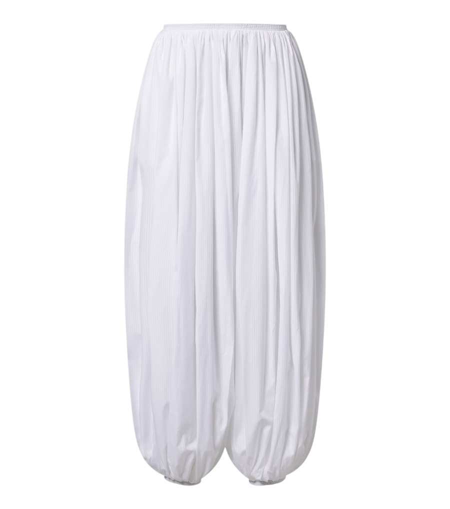 Alaïa Striped cotton poplin balloon pants