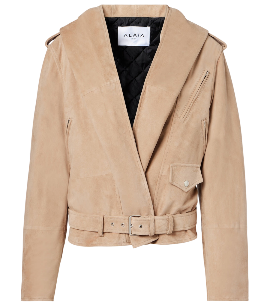 Alaïa Suede biker jacket