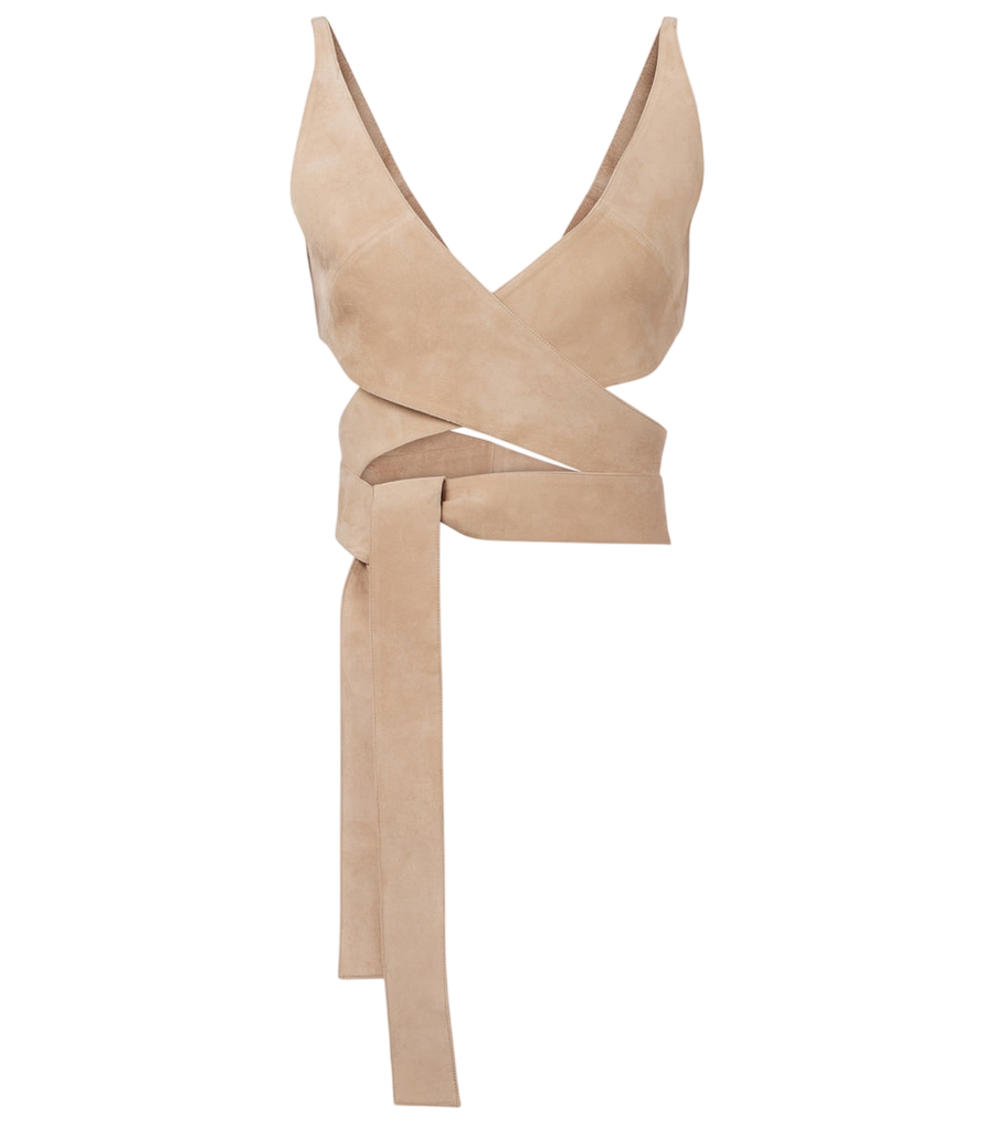 Top cruzado de ante Alaïa