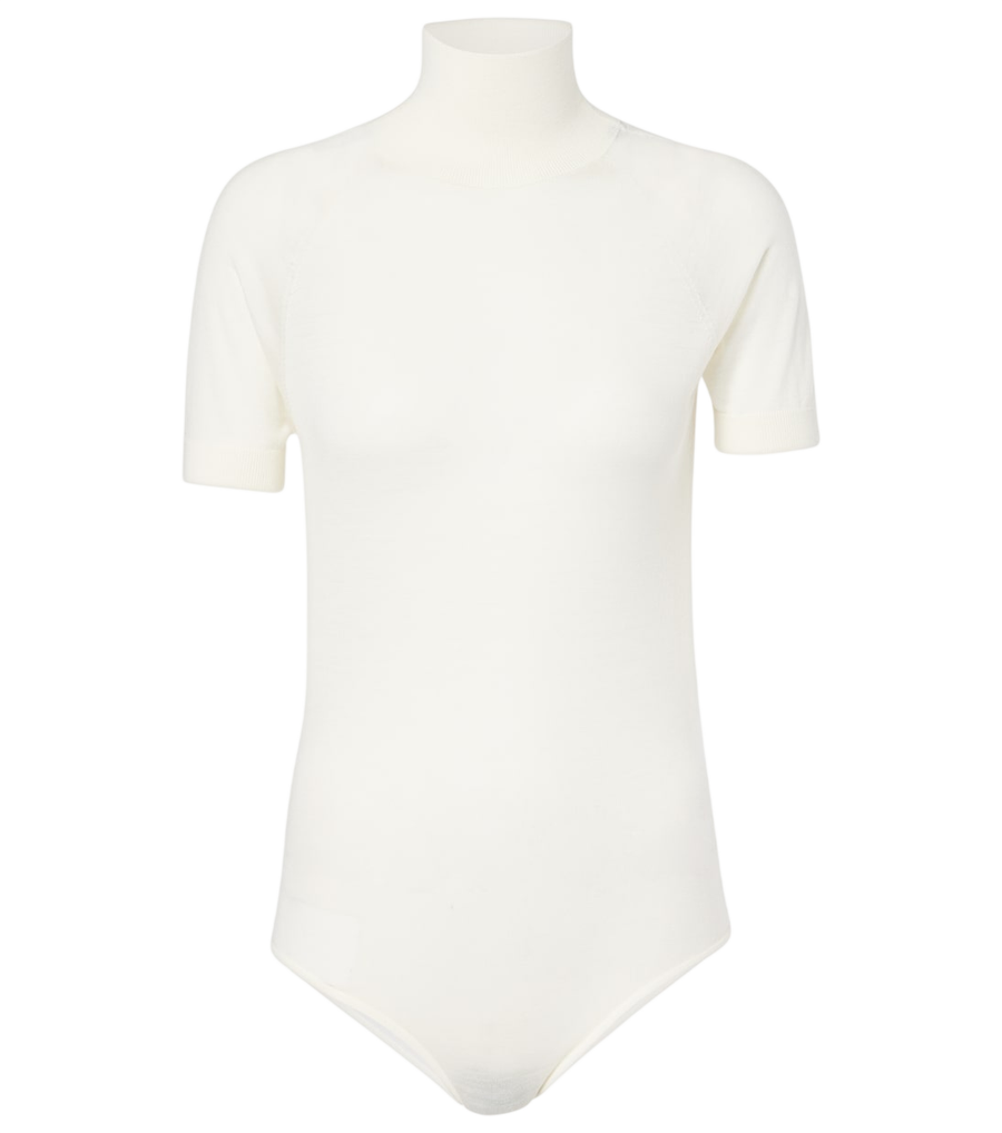 Body de cuello alto en lana de Alaïa
