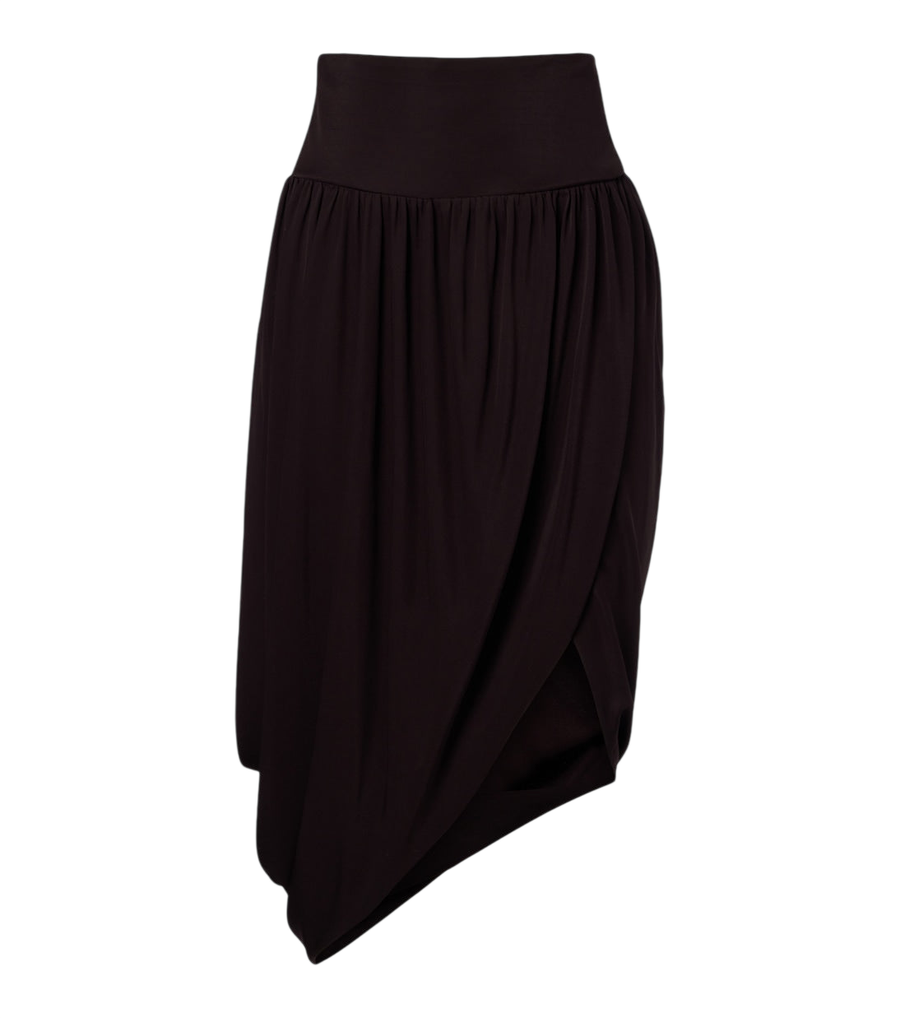 Alaïa Gonna midi asimmetrica in jersey attorcigliata