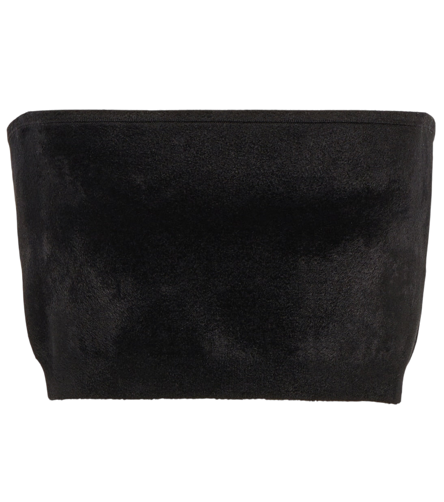Top tipo bandeau de terciopelo de Alaïa