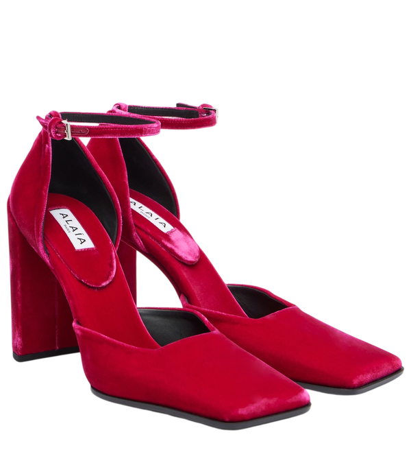 Zapatos de tacón de terciopelo Alaïa