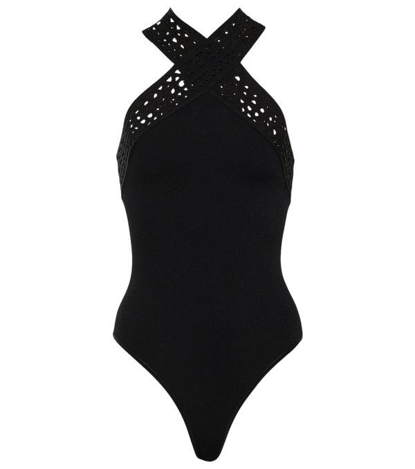 Alaïa Body de alças estilo Viena