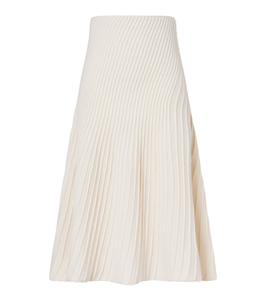 Alaïa Gonna midi in lana e cashmere