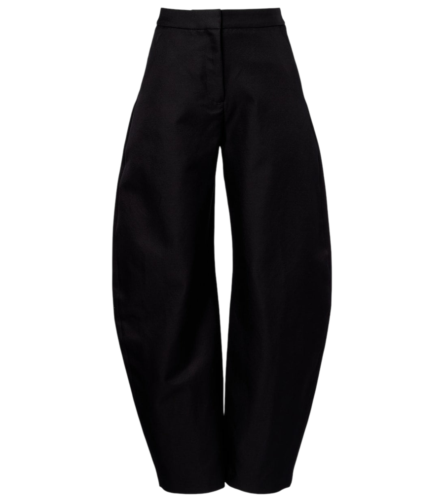 Alaïa Wool and silk barrel-leg pants