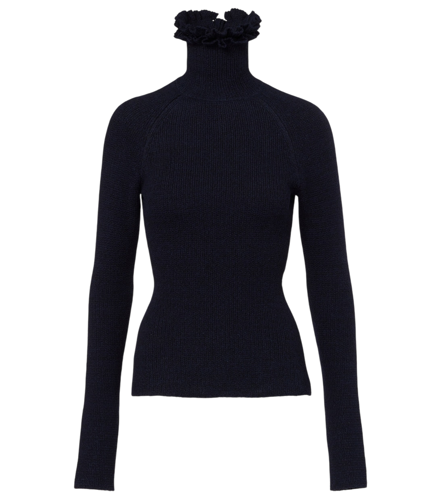 Alaïa Wool and silk-blend turtleneck sweater