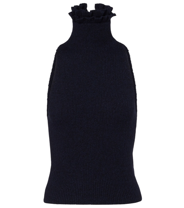 Alaïa Wool and silk-blend turtleneck top
