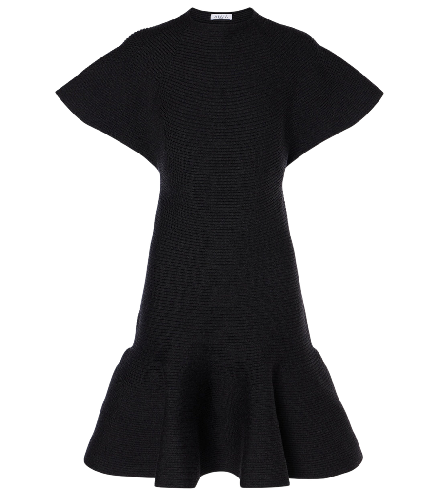 Mini-robe Alaïa en laine mélangée