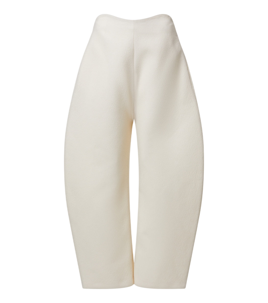 Alaïa Wool crêpe barrel-leg pants