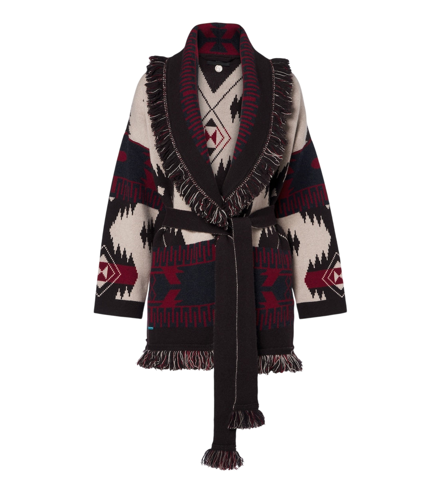 Alanui Icon Jacquard cashmere cardigan