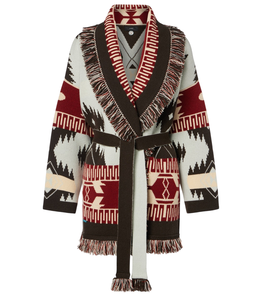Alanui Icon Jacquard cashmere cardigan