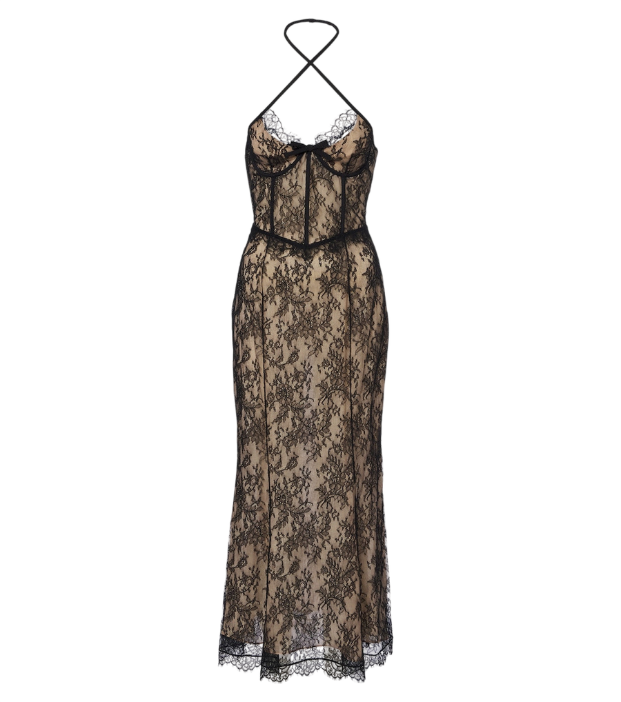 Robe bustier en dentelle Alessandra Rich