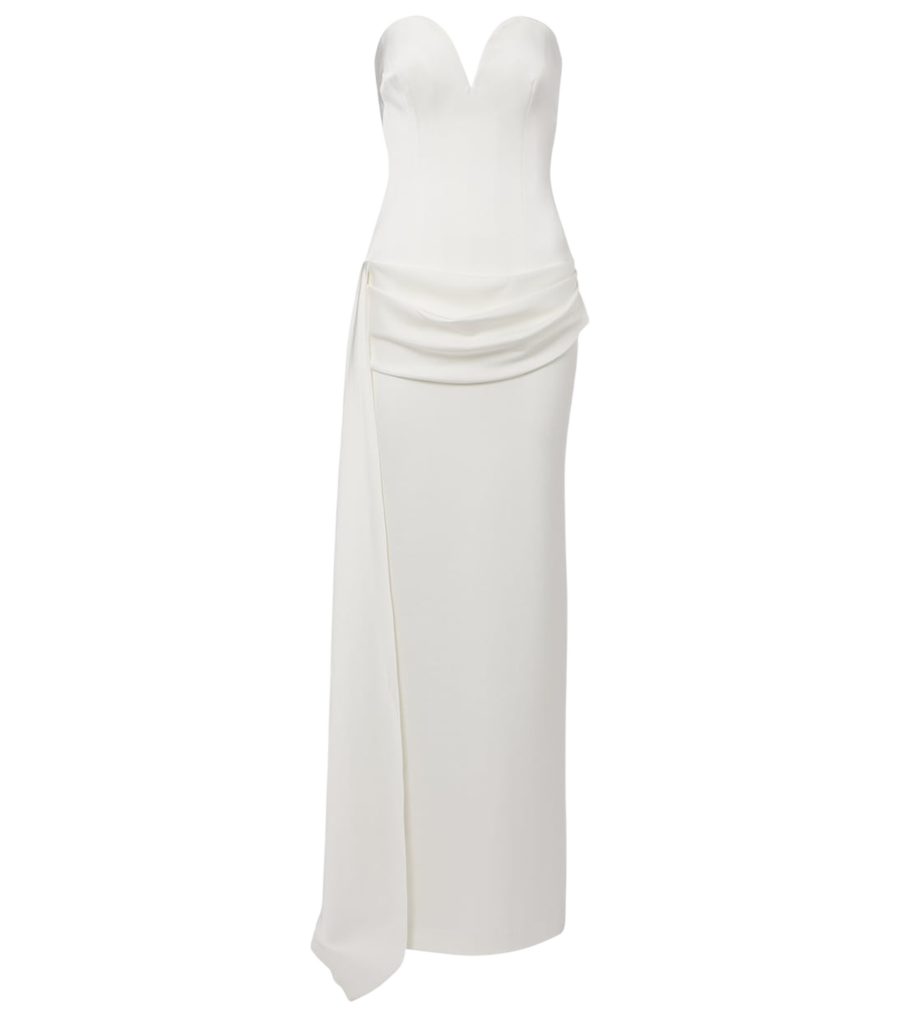 Alex Perry Bridal draped strapless gown
