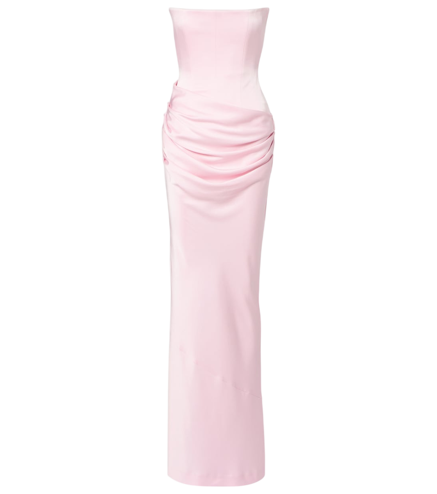 Alex Perry Draped bustier gown