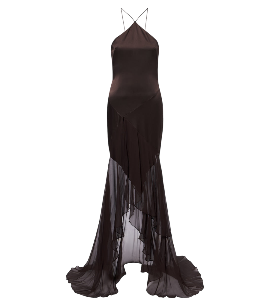 Alex Perry Halterneck silk gown