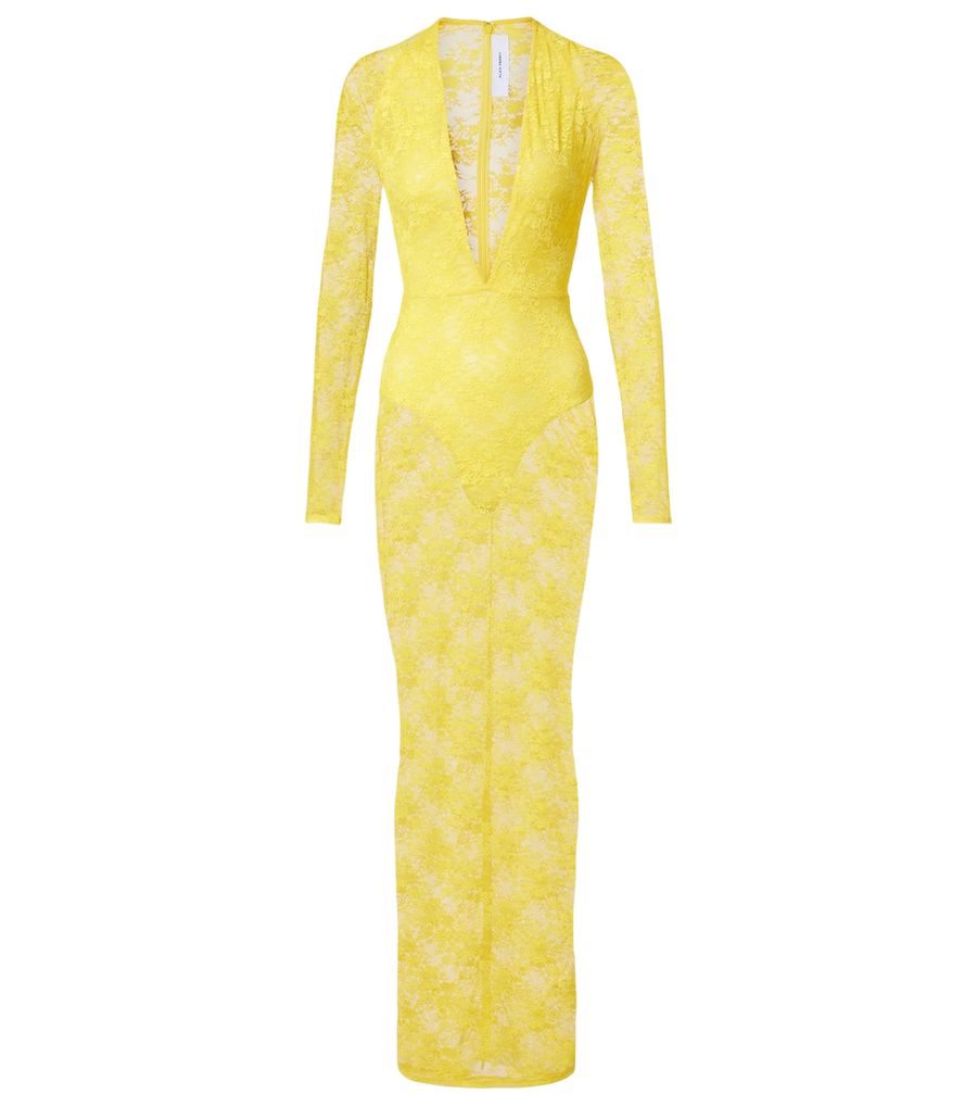 Robe en dentelle transparente Alex Perry