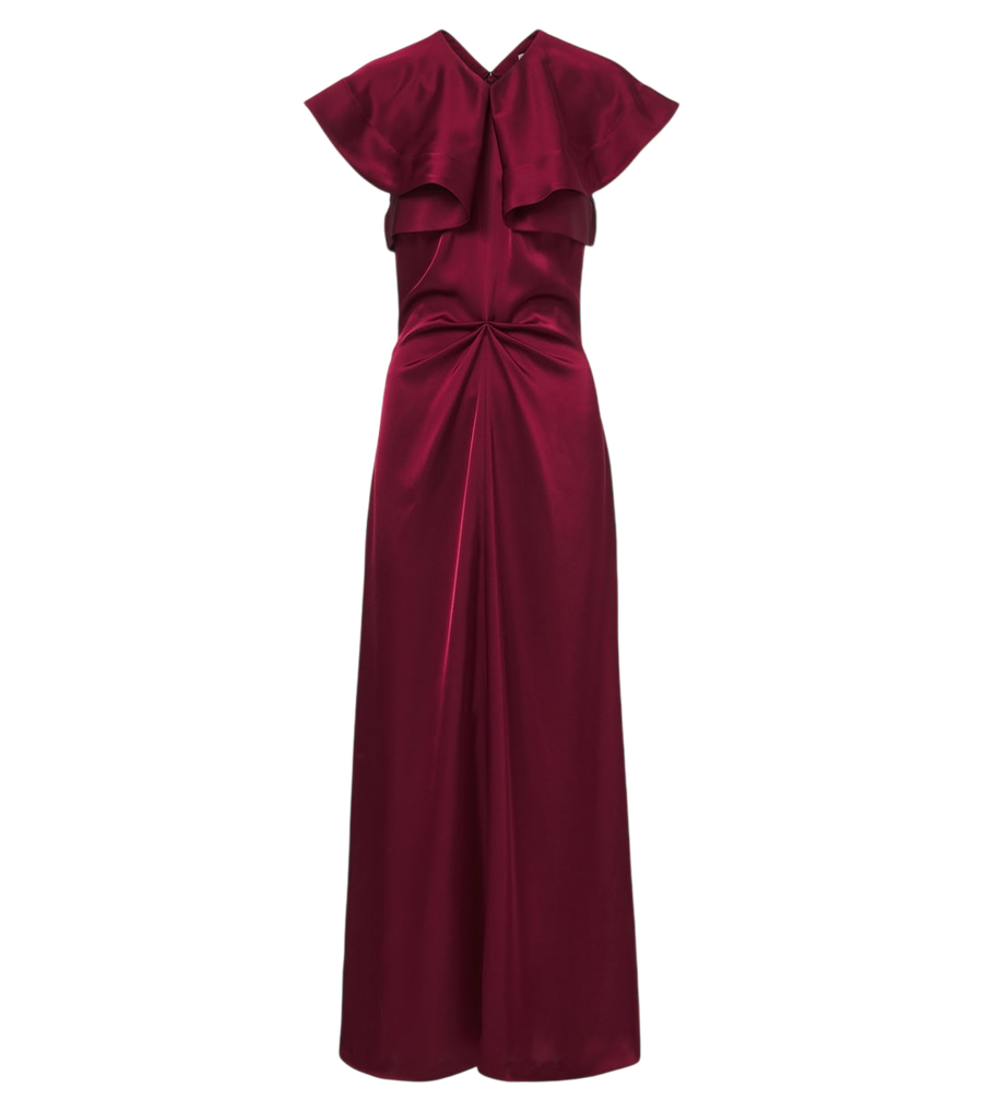 Altuzarra Alix gathered satin maxi dress