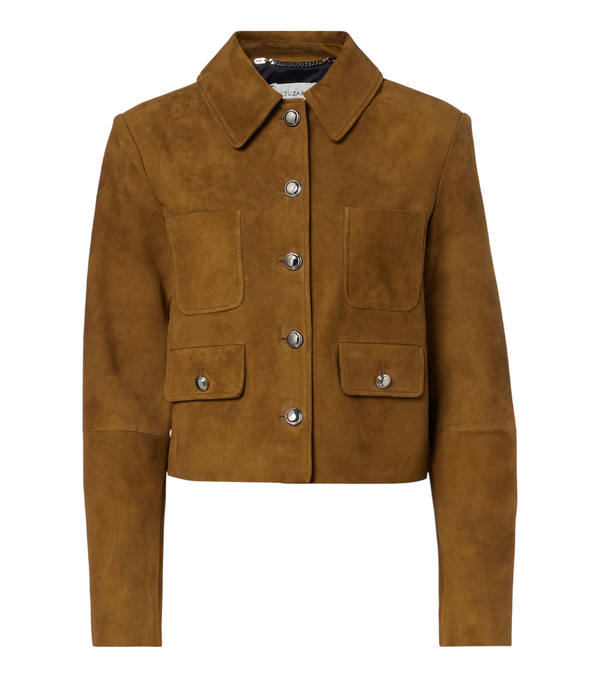 Altuzarra Astley cropped suede jacket