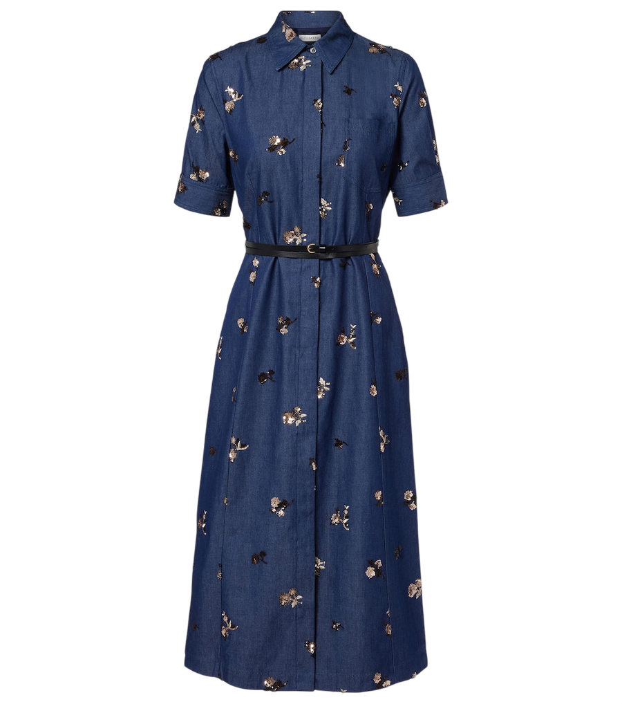Altuzarra Kieran embellished denim shirt dress