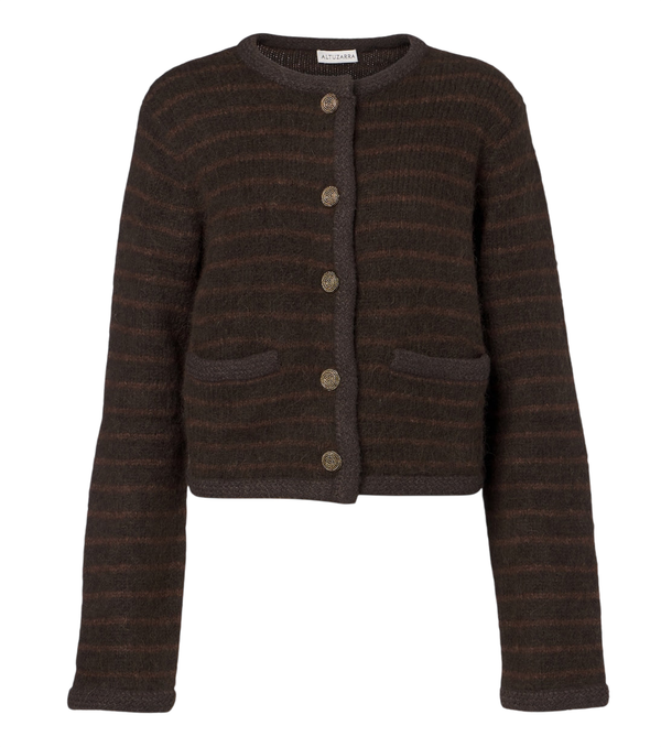 Altuzarra Mack striped wool-blend jacket