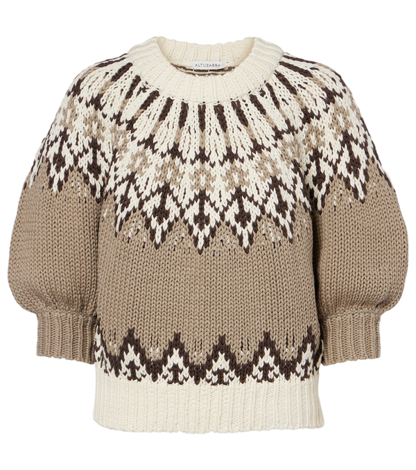 Altuzarra Marty Fair Isle cotton sweater