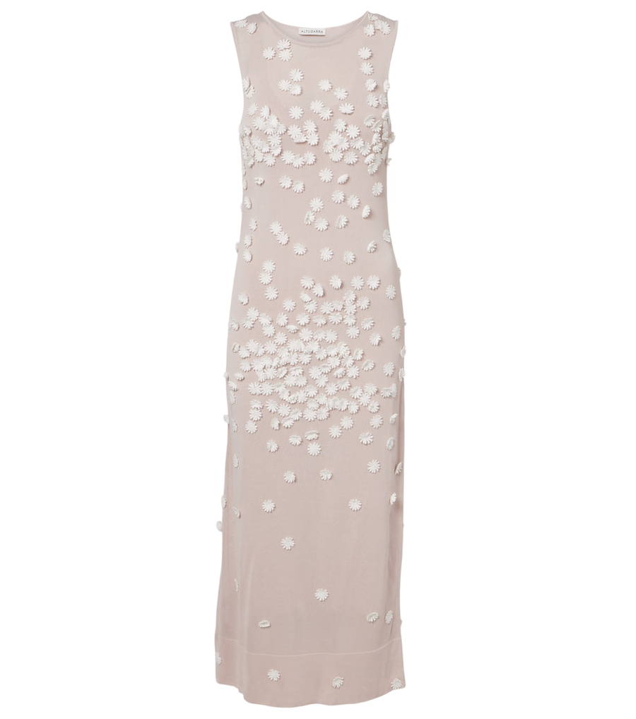 Robe midi Altuzarra Nelly à appliqués floraux