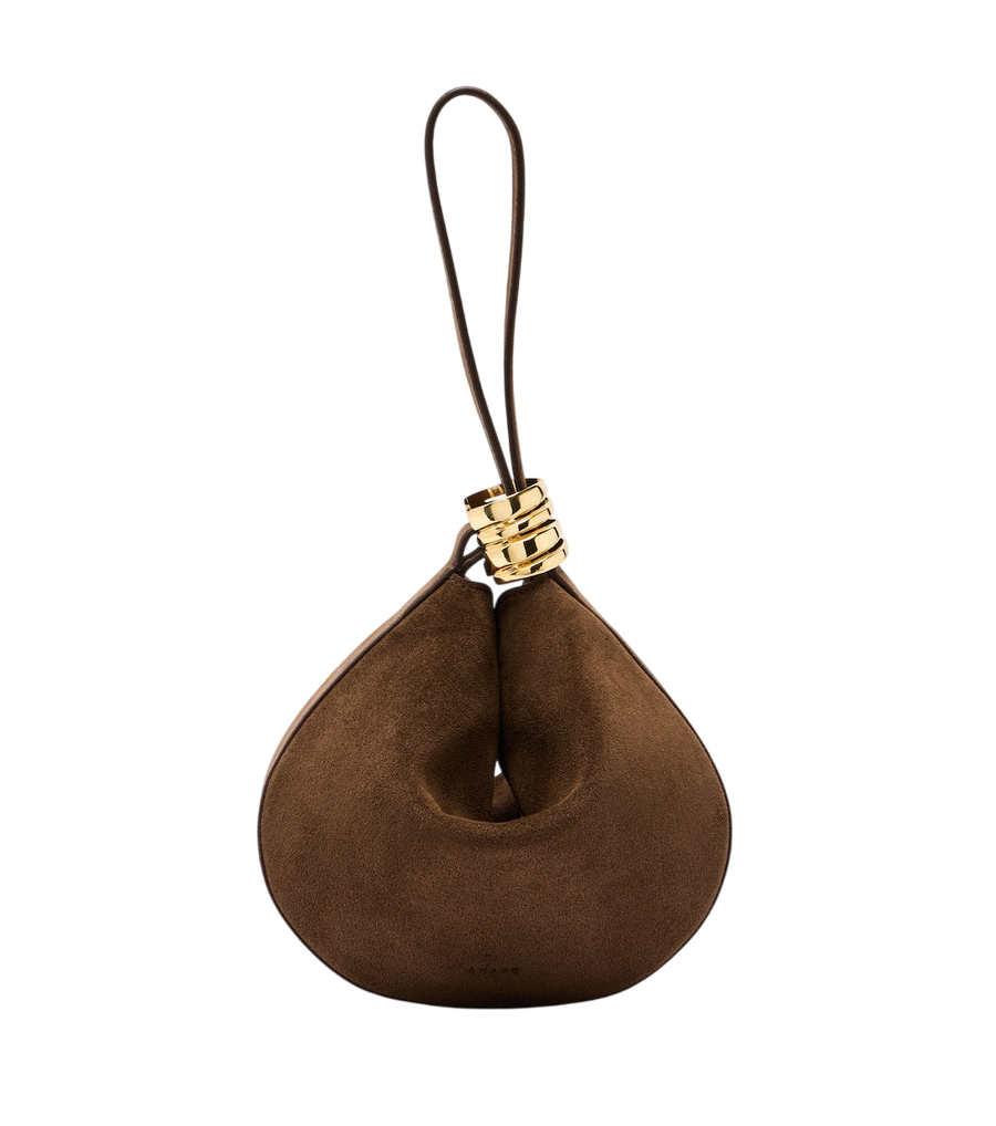 Bolso de mano de ante Zambia de Amanu