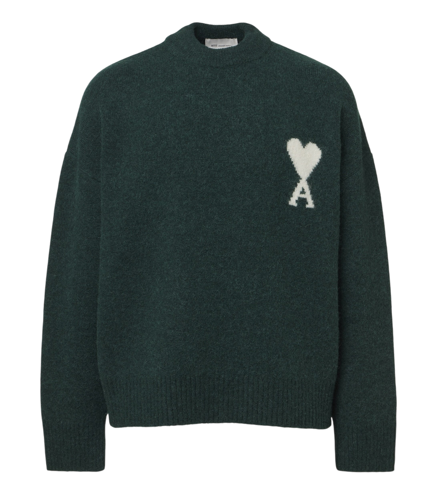 Ami Paris Ami de Cœur alpaca and wool-blend sweater