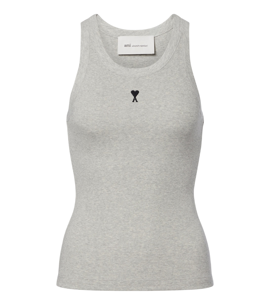 Débardeur en jersey de coton Ami de Cœur Ami Paris