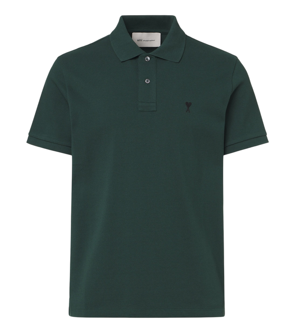 Ami Paris Ami De Cœur cotton piqué polo shirt