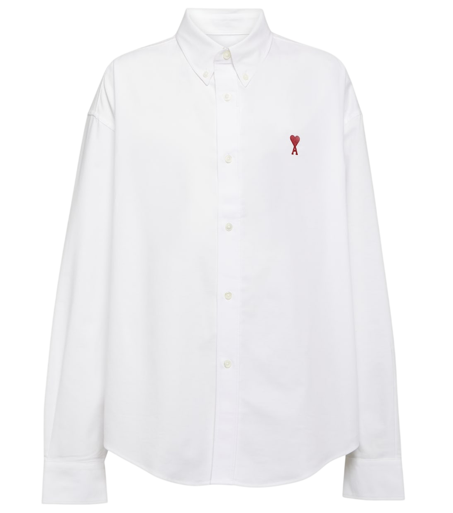 Chemise Ami De Cœur en popeline de coton Ami Paris