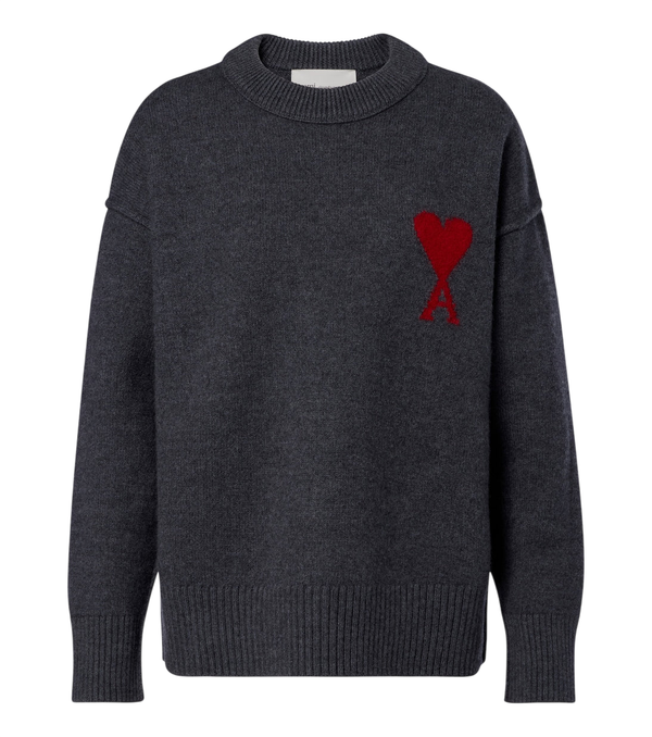Ami Paris Ami de Cœur virgin wool sweater