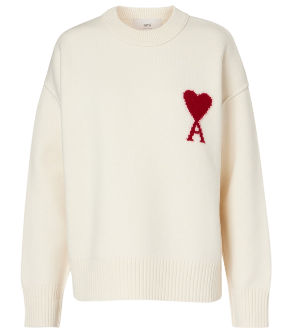 Ami Paris Ami de Cœur virgin wool sweater