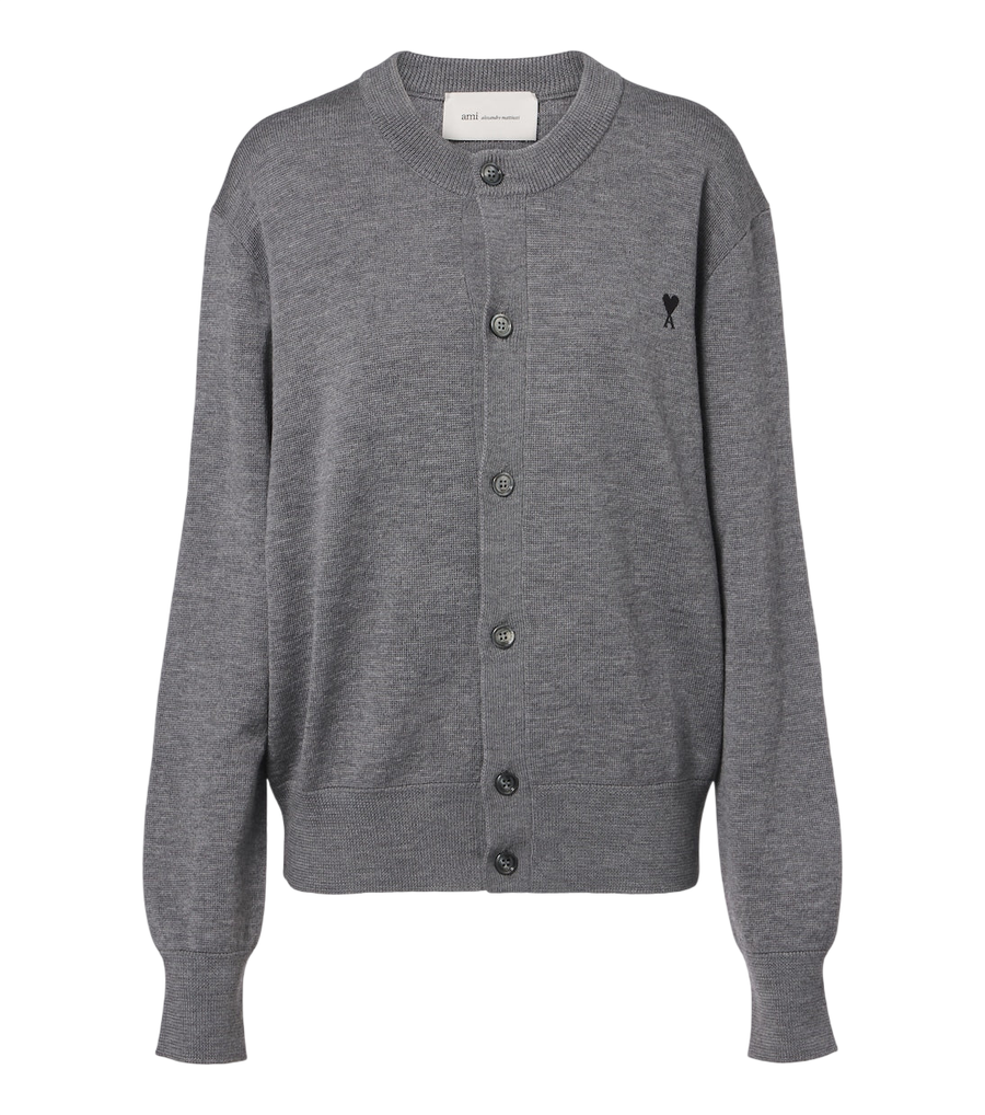 Ami Paris Ami de Cœur wool cardigan
