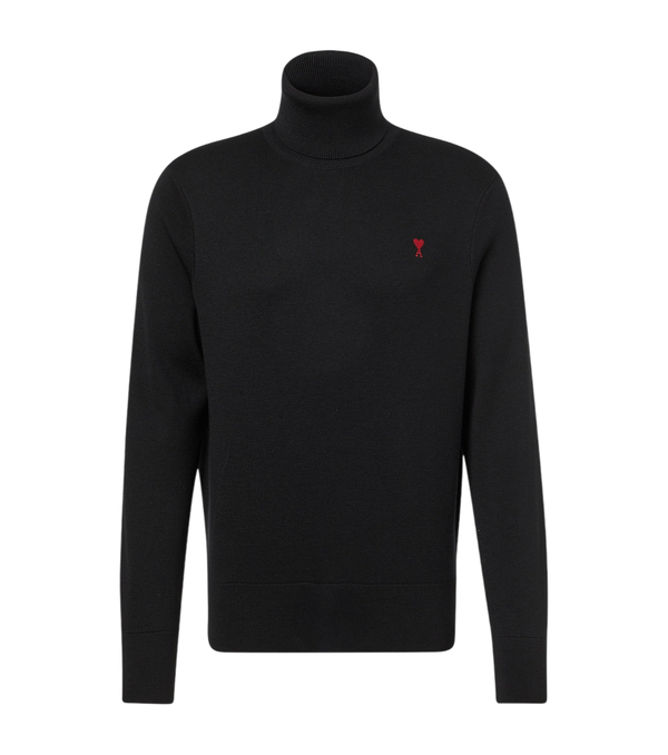 Ami Paris Ami de Cœur wool turtleneck sweater