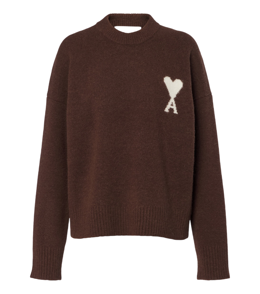 Ami Paris Ami De Coeur alpaca and wool-blend sweater
